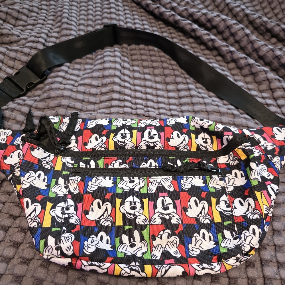 Mickey Mouse Patterned Crossbody Bag - image 1